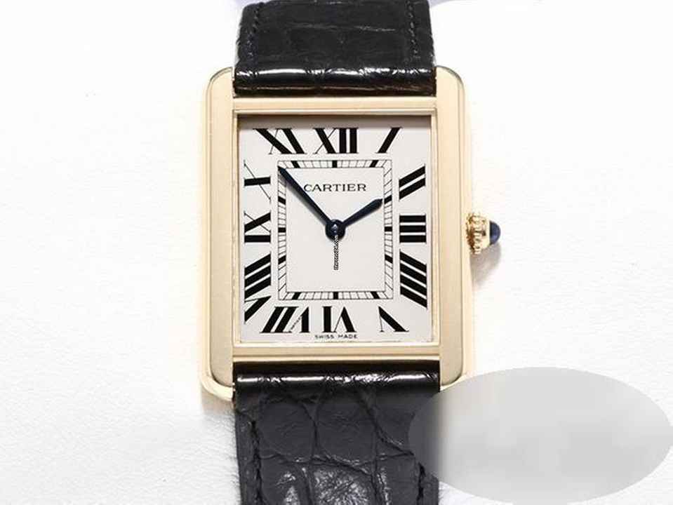  Cartier Tank Solo Großes Modell Edelstahl Gelbgold 750 W5200004 2012 Stahl Gold 