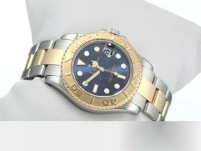 Thumbnail von Rolex Yacht-Master 35mm 168623 2016 Edelstahl Gelbgold 750 Automatik Stainless Steel Gold Oyster-band Chronometer Blue Dial