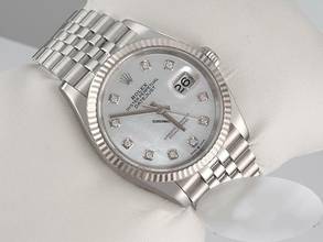 Thumbnail von Rolex Datejust 36 126234 2022 Stahl Weissgold 750 Perlmutt Diamanten Automatik