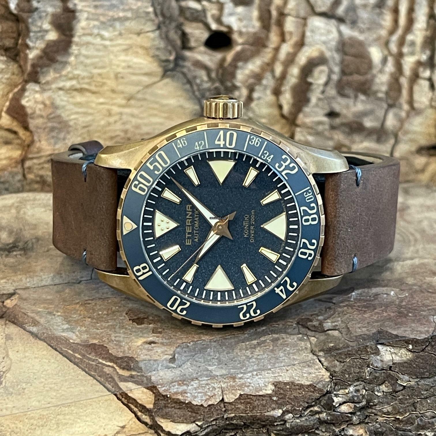 Thumbnail von Eterna Kontiki Blue Kontiki Limited Edition Bronze - 2023 - Ref. 1291.78