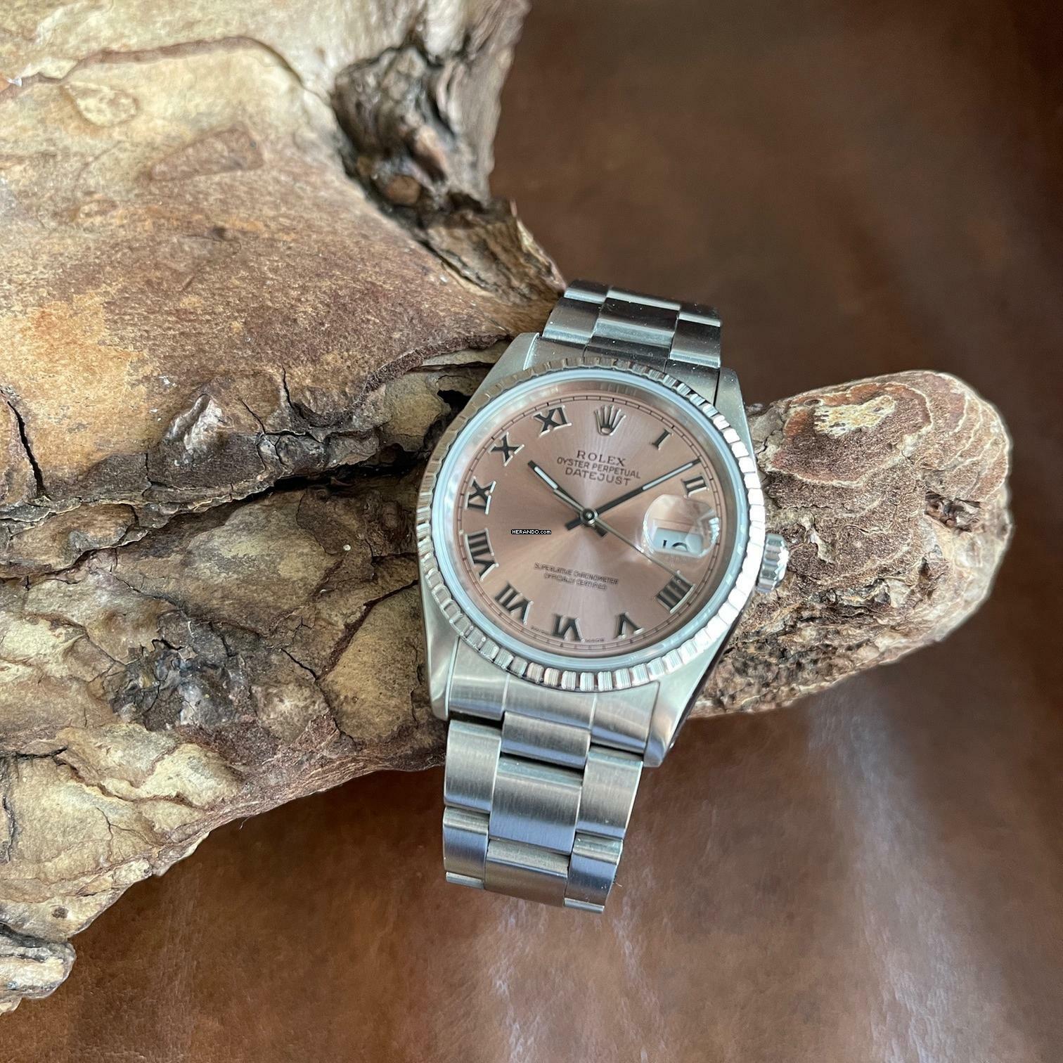 Rolex Datejust 36 Datejust 36 - Ref. 16220 rosé Roman Dial