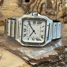 Thumbnail von Cartier Santos Santos de Cartier - FULLSET 2021 - UNPOLIERT - Ref. WSSA0018 unpolished - two bracelets