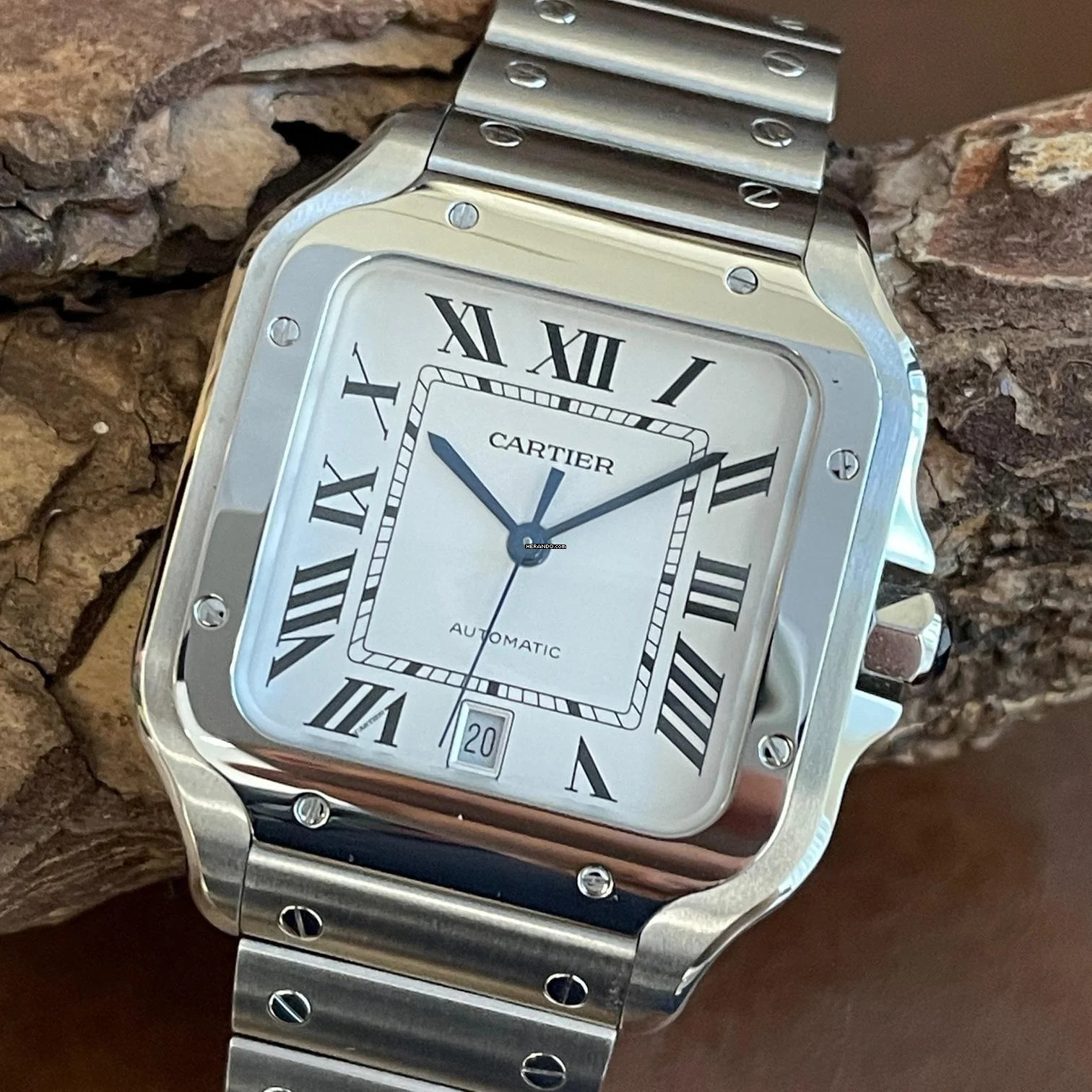 Cartier Santos Santos de Cartier - FULLSET 2021 - UNPOLIERT - Ref. WSSA0018 unpolished - two bracelets