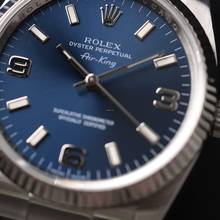 Thumbnail von Rolex Air King Fluted Blue Dial