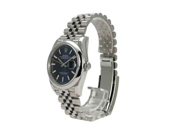  Rolex Datejust 36 Oystersteel Ref. 126200 Blau Jubilé-Edelstahlband 