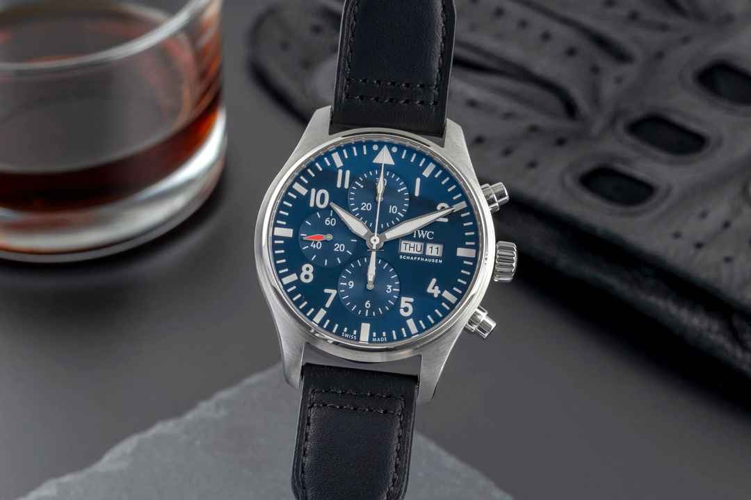  IWC Fliegeruhr Chronograph Le Petit Prince Stahl Automatik Ref IW377714 B&P 2017 