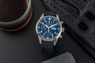 Thumbnail von IWC Fliegeruhr Chronograph Le Petit Prince Stahl Automatik Ref IW377714 B&P 2017