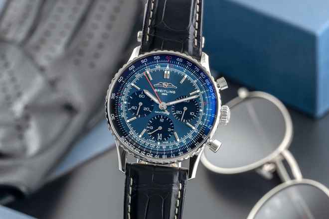  Breitling Navitimer 01 Chronograph 41 Automatik Ref AB0139241C1P1 B&P 