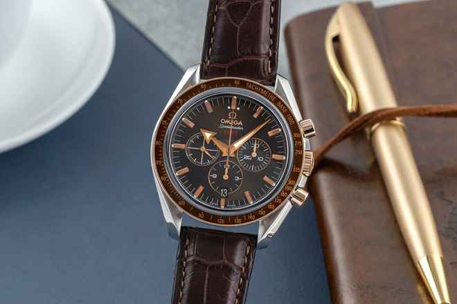  Omega Speedmaster Broad Arrow Chronograph Stahl / Gold Ref. 321.93.42.50.13.001 