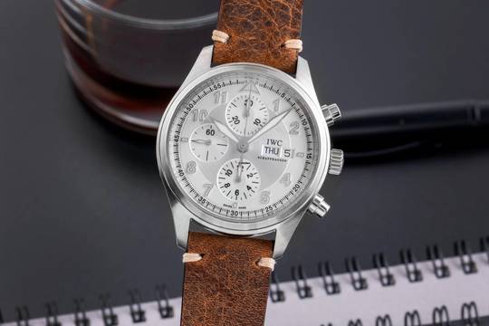  IWC Fliegeruhr Spitfire Chronograph Schaffhausen Fliegeruhr Chronograph Automatik Stahl IW371702 