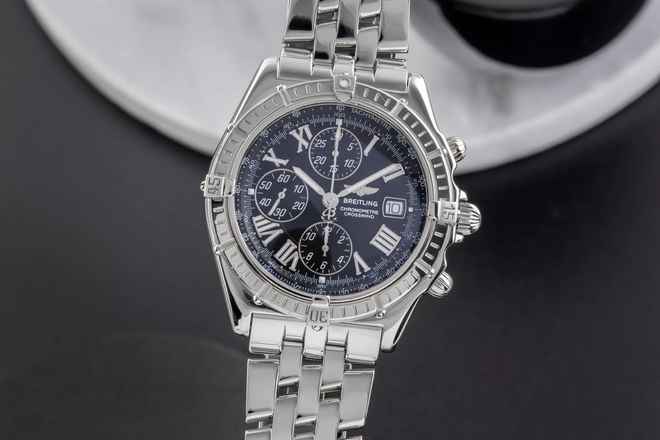  Breitling Crosswind Chronograph Stahl Automatik Herrenuhr Ref. A13355 