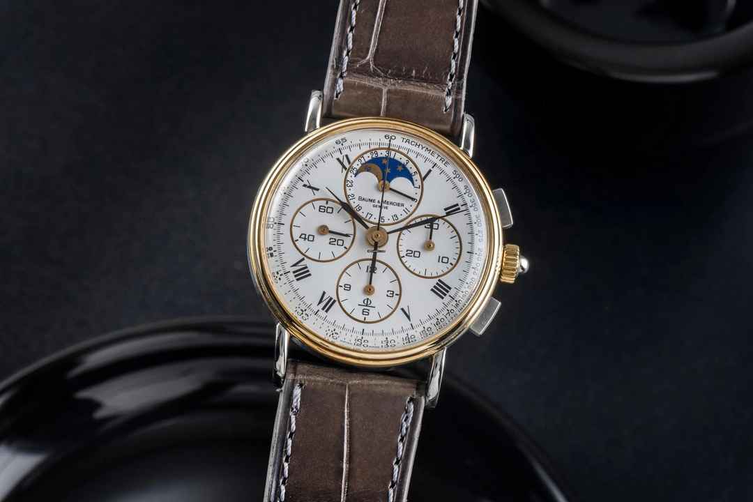  Baume & Mercier Geneve Stahl / Gold Chronograph Handaufzug Ref. 6102.099 