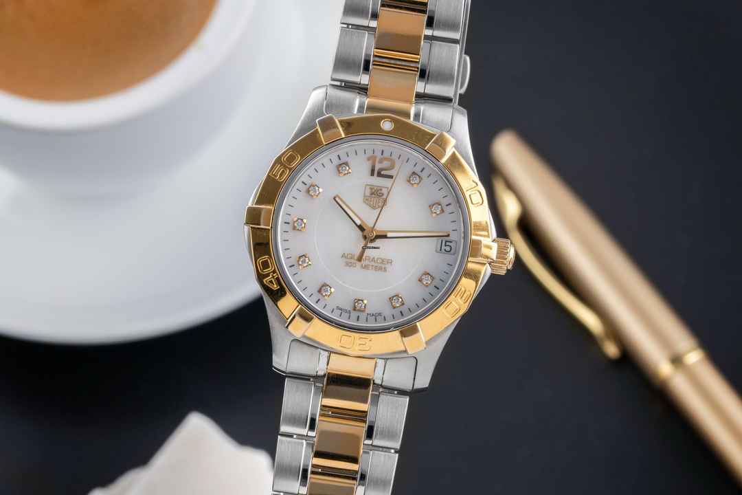  TAG Heuer Aquaracer Stahl / vergoldet Quarz MOP Dial Ref. WAF1320.BBO820 