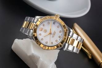 Thumbnail von TAG Heuer Aquaracer Stahl / vergoldet Quarz MOP Dial Ref. WAF1320.BBO820