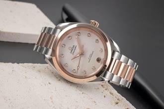 Thumbnail von Omega Seamaster Aqua Terra Stahl / Gold Automatik Damenuhr Ref. 220.20.34.20.52.001 B&P