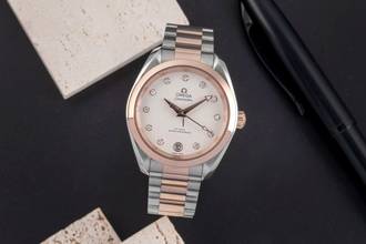 Thumbnail von Omega Seamaster Aqua Terra Stahl / Gold Automatik Damenuhr Ref. 220.20.34.20.52.001 B&P