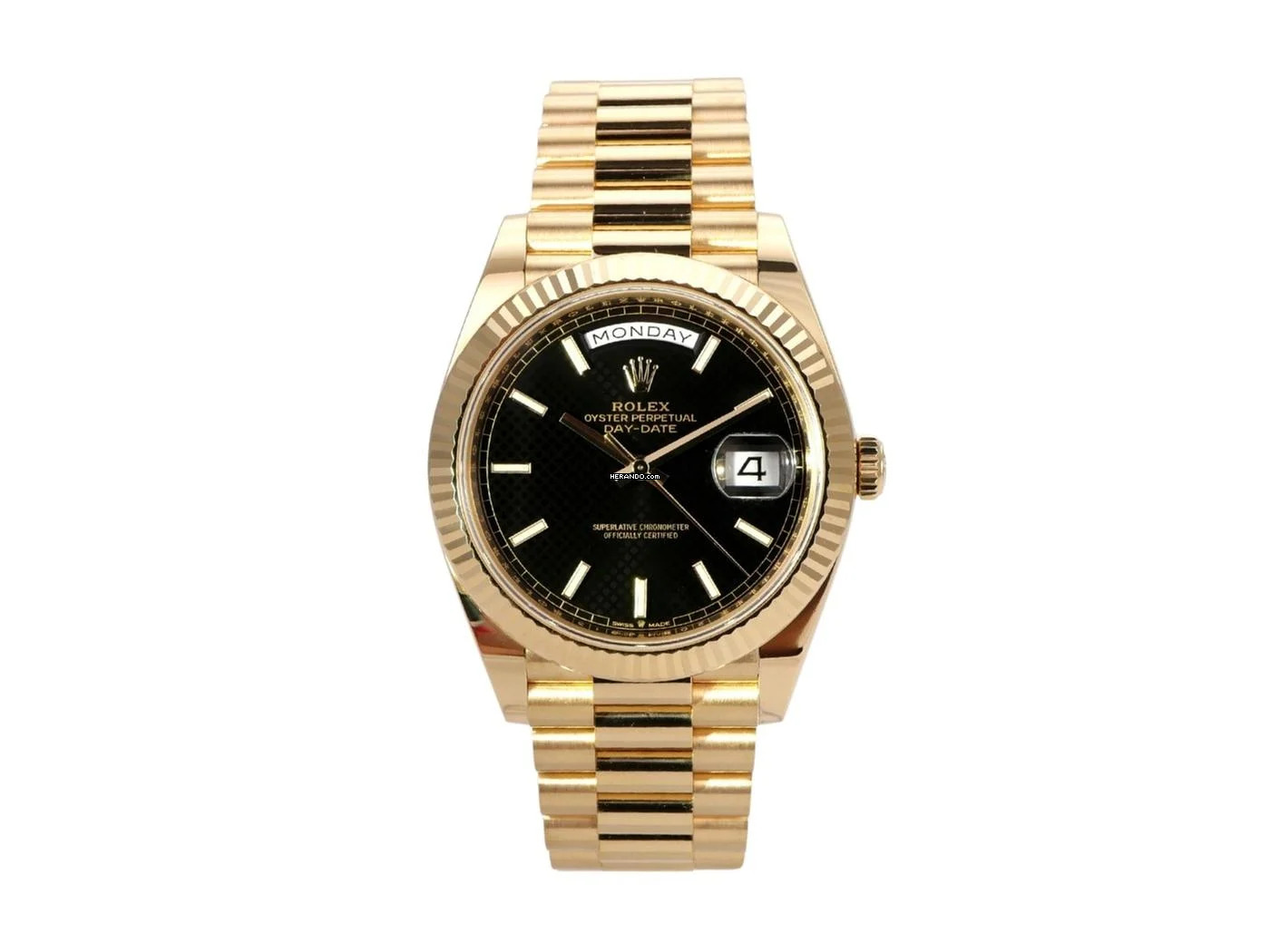 Rolex Day-Date 40 Gelbgold Ref. 228238 Schwarz