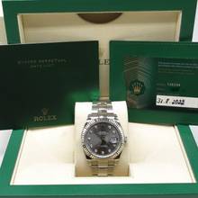 Thumbnail von Rolex Datejust 41 Schiefergrau mit Diamanten - ref.126334 - Jahr: 08/2022 - Mit B+P Fullset