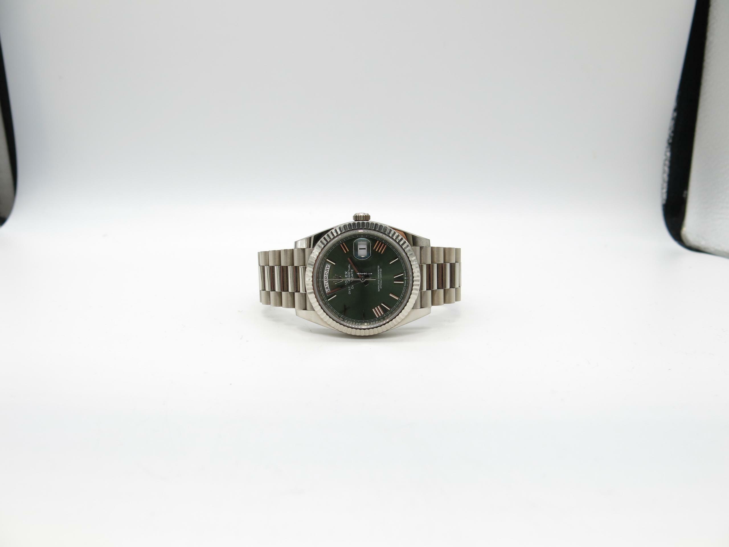  Rolex Day-Date 40 Jahr: 2022 - Fullset - LC100 - Mit Erstkaufrechnung Rolex DAY-DATE 40 - ref.228239 - Weißgold - Ø 40mm 