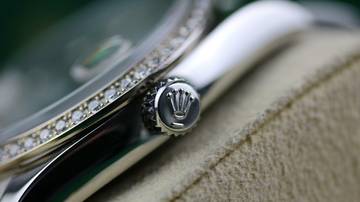 Thumbnail von Rolex Datejust 36 Factory Diamond RBR Silver - like new LC100 - Fullset - 2010