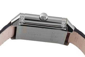 Thumbnail von Jaeger-LeCoultre Reverso Classic Medium Duetto Stahl Automatik Damenuhr Ref. Q2578420 212.8.76 B&P