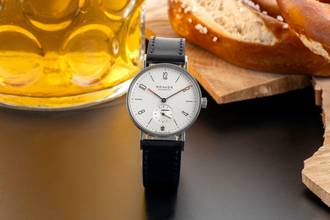 Thumbnail von NOMOS Tangente Glashütte Tangente 35 Münchener Kindl Handaufzug Limitiert Papiere 2008