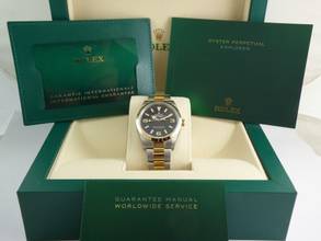 Thumbnail von Rolex Explorer NOS / all stickers on the watch