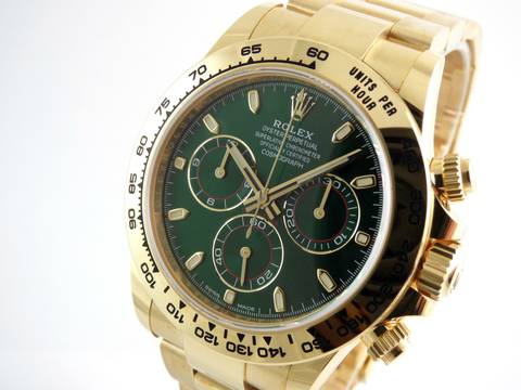  Rolex Daytona Gold Green Dial / LC=100 