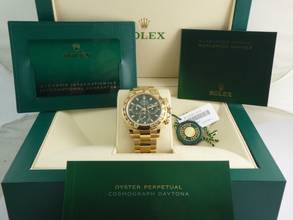 Thumbnail von Rolex Daytona Gold Green Dial / LC=100