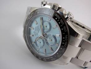 Thumbnail von Rolex Daytona Platinum all stickers / Baquette Diamond Dial