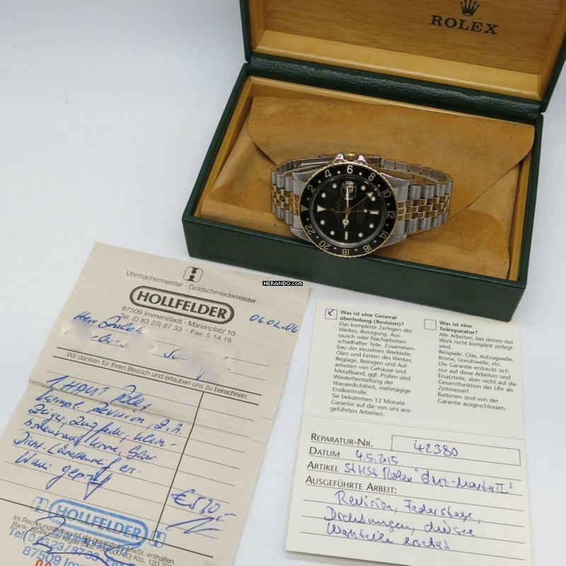 Thumbnail von Rolex GMT-Master ref.16753 - LC100 - B+P Fullset