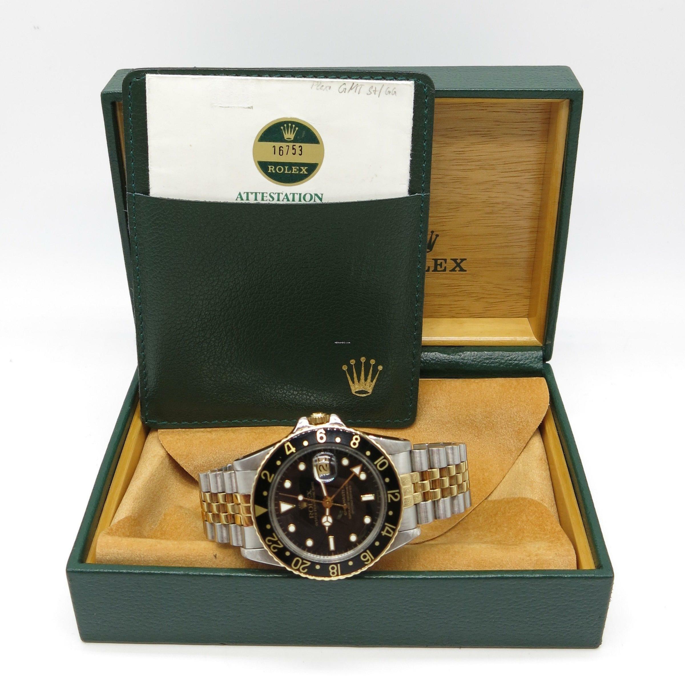 Thumbnail von Rolex GMT-Master ref.16753 - LC100 - B+P Fullset