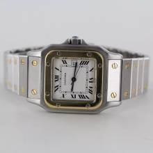 Thumbnail von Cartier Santos Carree DATUM//STAHL/GOLD//GARANTIEKARTE//INKL.REISETASCHE#KS