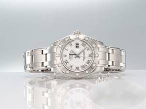 Thumbnail von Rolex Lady-Datejust Pearlmaster 29 80319 Weissgold 750 2007 Diamanten Automatik Lady Gold