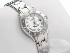 Thumbnail von Rolex Lady-Datejust Pearlmaster 29 80319 Weissgold 750 2007 Diamanten Automatik Lady Gold