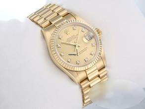 Thumbnail von Rolex Datejust 31 31mm Gelbgold 750 Diamanten Automatik Gold Damen