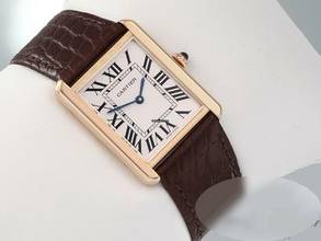 Thumbnail von Cartier Tank Solo Großes Modell Edelstahl Rosegold 750 2019 W5200025 Stahl Gold