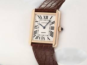 Thumbnail von Cartier Tank Solo Großes Modell Edelstahl Rosegold 750 2019 W5200025 Stahl Gold