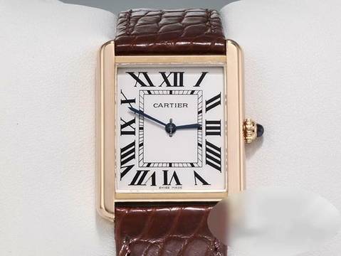  Cartier Tank Solo Großes Modell Edelstahl Rosegold 750 2019 W5200025 Stahl Gold 