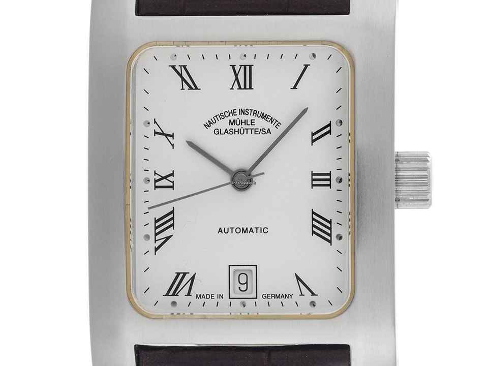  Mühle Glashütte Quadro Automatic II Ref.M1-22-11/3CB 2004 Full Set wie Neu Vintage 