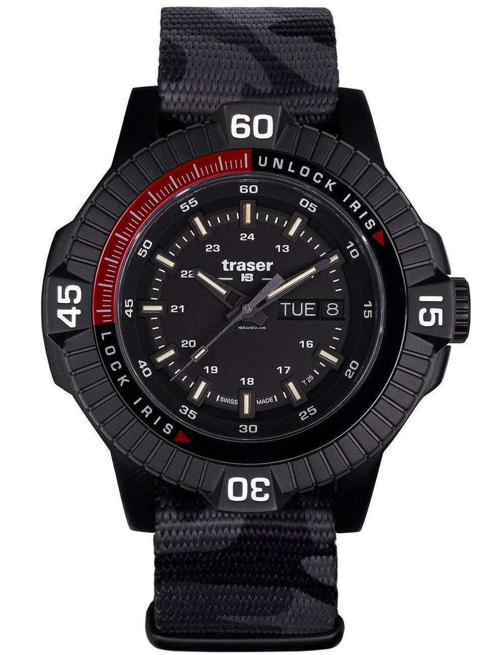 Traser H3 111460 Herrenuhr P99 Iris Tactical Limited Edition 46mm 10ATM