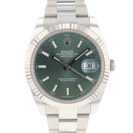  Rolex Datejust 41 Fluted Oyster Mint Green Dial NEW 2025 
