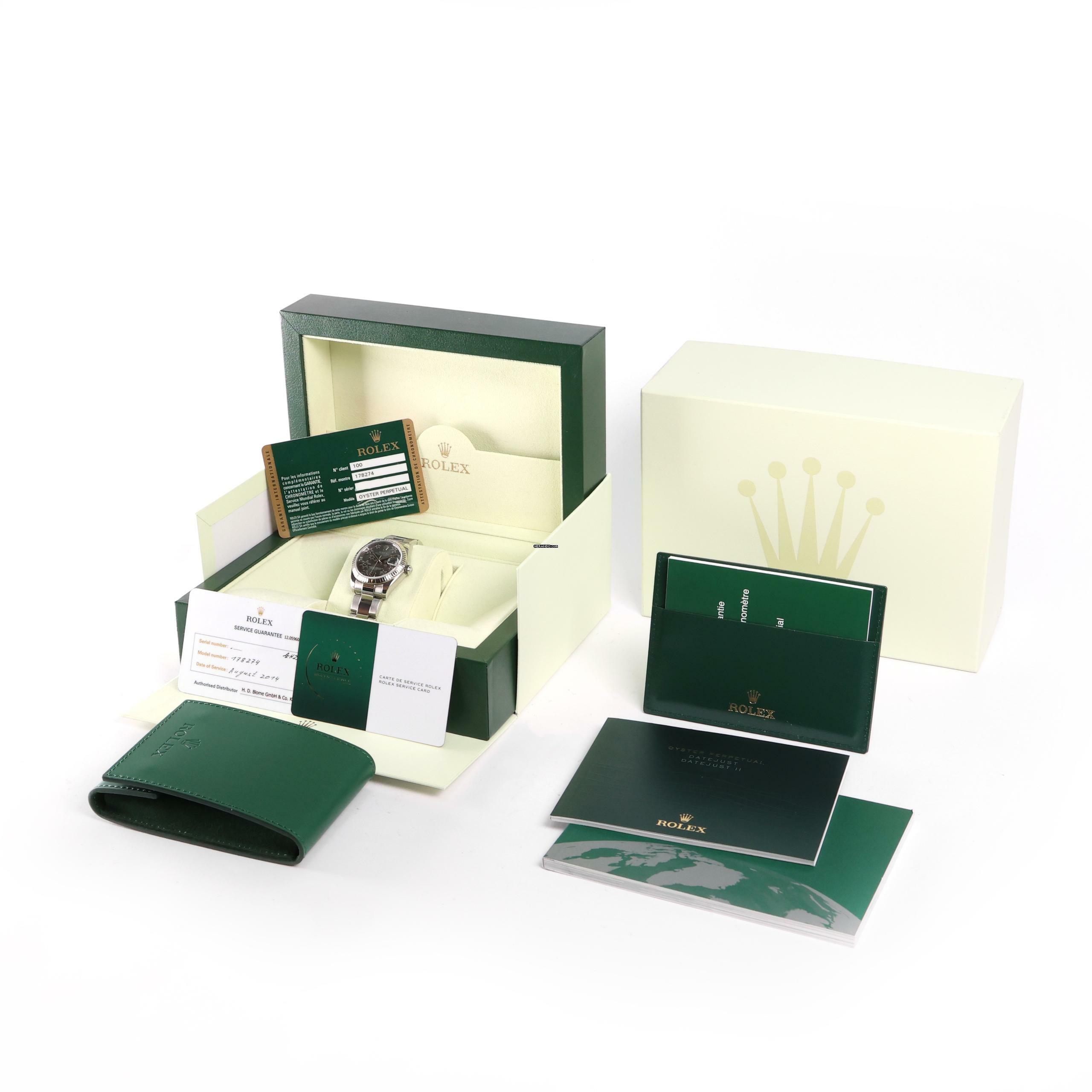 Thumbnail von Rolex Datejust 31 Midsize Oyster Fluted Grey Flower Dial Service '25