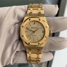 Thumbnail von Audemars Piguet Royal Oak 14790BA 36MM champagne dial yellow gold 18KT Full Set