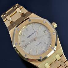 Thumbnail von Audemars Piguet Royal Oak 14790BA 36MM champagne dial yellow gold 18KT Full Set
