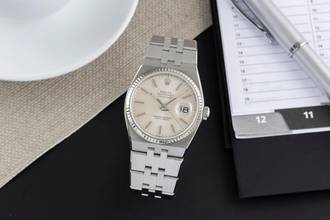Thumbnail von Rolex Datejust Oysterquartz Silver Dial Stahl Weissgold Herrenuhr Ref. 17014