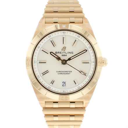  Breitling Chronomat 36 Automatic 36MM Rose Gold Silver Dial NEW IN STICKERS 