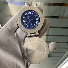 Thumbnail von Cartier Pasha 2753 Travel Clock Alarm blue dial Full Set NEW