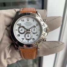 Thumbnail von Rolex Daytona 16519 White Arabic dial white gold 18KT 1998 Full Set Like NEW