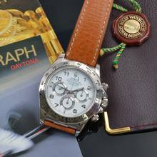 Thumbnail von Rolex Daytona 16519 White Arabic dial white gold 18KT 1998 Full Set Like NEW